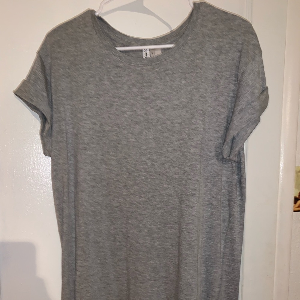 Gray T-Shirt Dress